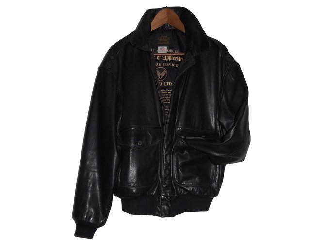 Autre Marque Jackets Black Leather  ref.50860