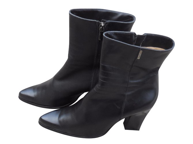 Nando Muzi Ankle Boots Black Leather  ref.50896