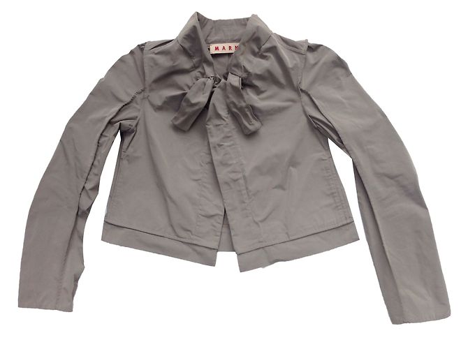 Marni Jacke Perlgrau Wasserabweisend