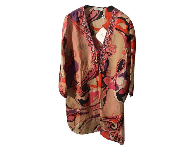 Emilio Pucci Dress Multiple colors Silk Cotton  ref.50988