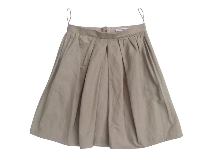 Carven Skirt Beige Cotton  ref.51089