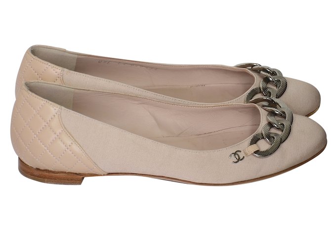 Chanel Zapatillas de ballet Rosa Paño  ref.51100