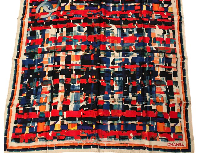 Chanel Bufandas Multicolor Seda  ref.51234