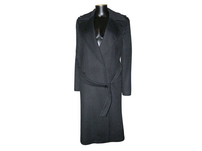 Gucci Coat Black Cashmere Wool  ref.51258
