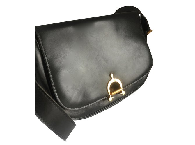 Céline Handbag Black Leather  ref.51267