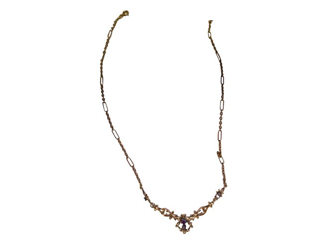 Vintage Necklaces Golden Yellow gold  ref.51307