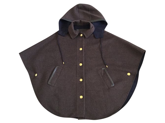 Louis Vuitton Coats, Outerwear Brown Wool  ref.51363
