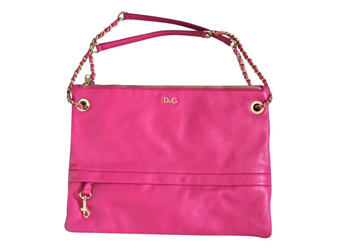 Dolce & Gabbana Handbags Pink Leather  ref.51368