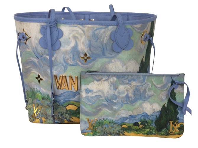 Louis Vuitton Blue, Pattern Print Masters Collection Van Gogh Speedy 30