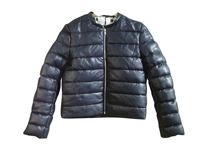 Leon & Harper Jacken Schwarz Lammfell