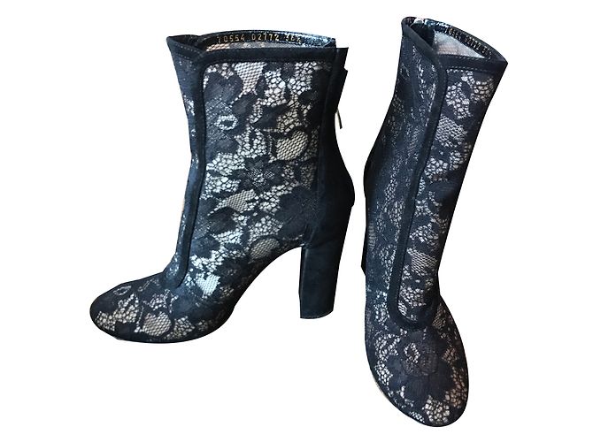 Botines Gianvito Rossi de ante negro