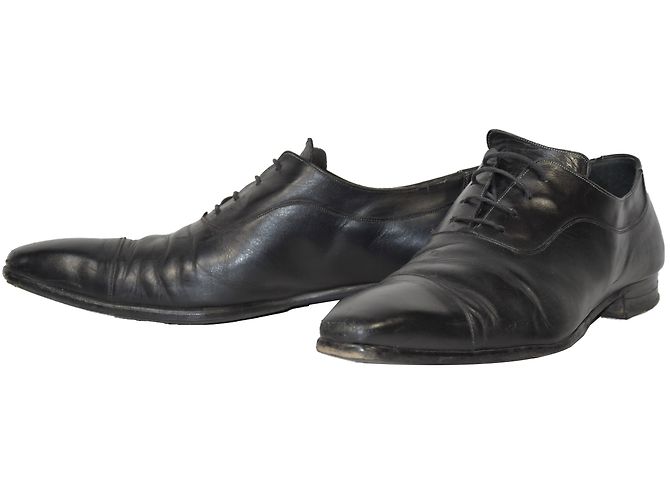 Autre Marque Richelieu en cuir noir chaussures taille 44 