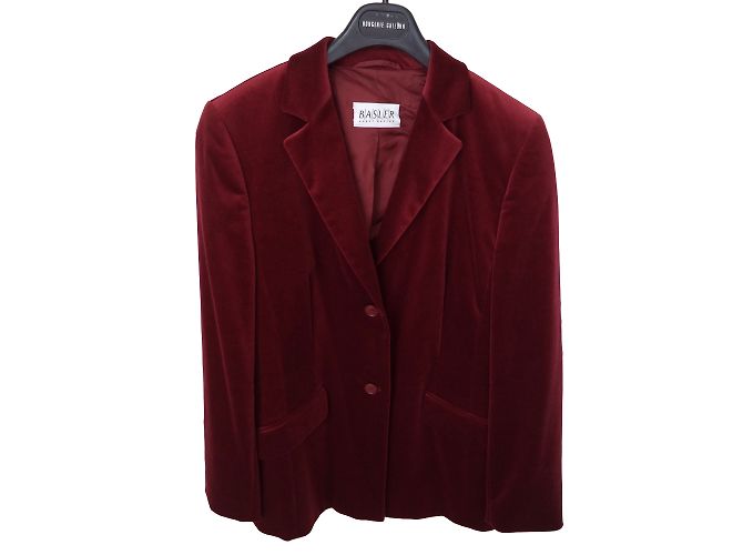 Chaqueta Basler Roja Oscura de Algodón Burdeos
