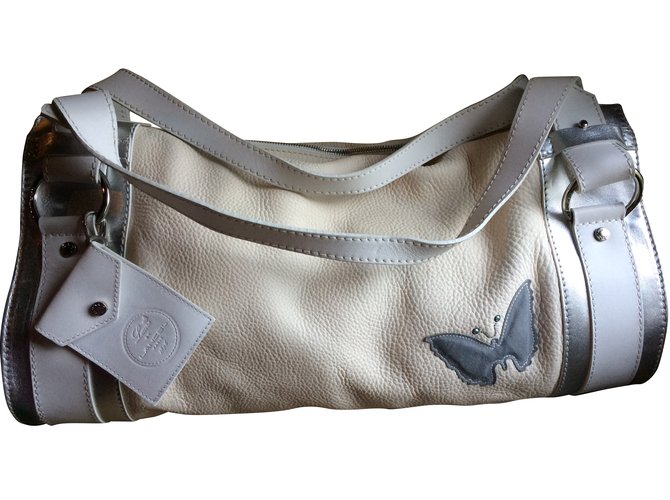 Lancel Handbags White Leather  ref.51486