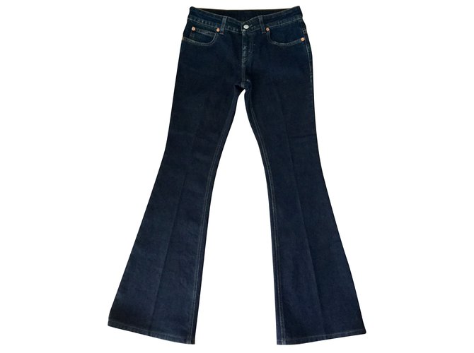 Gucci Jeans Blu Cotone  ref.51567