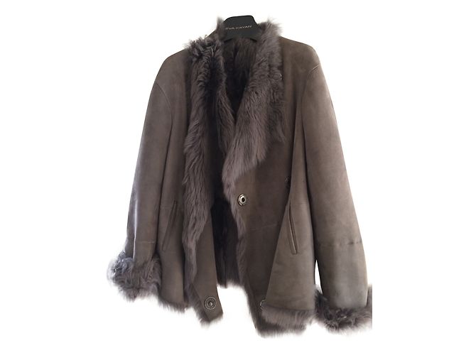 Gerard Darel Lambskin Jacket Grey M