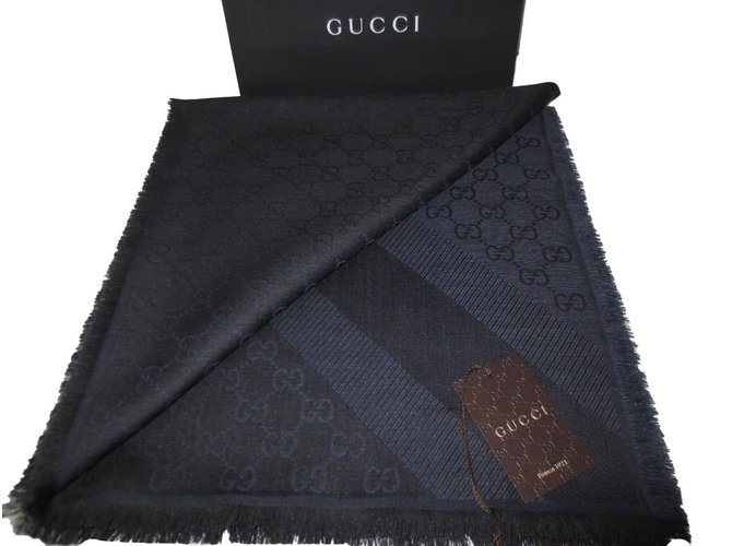 Gucci Foulards Soie Laine  ref.51710