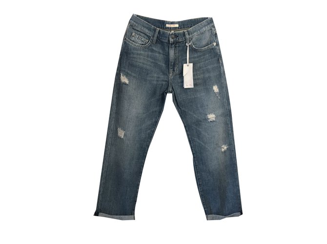 Bel Air Jeans Blu Cotone  ref.51721