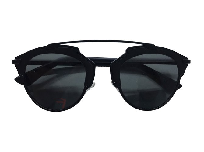 Christian Dior Gafas de sol Negro Metal  ref.51727