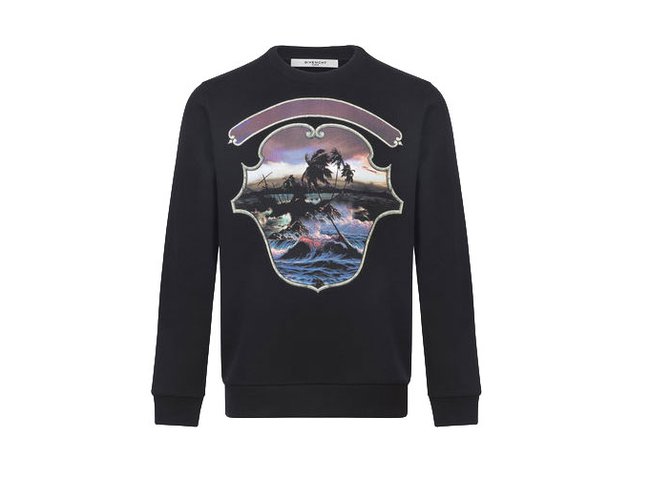 givenchy Hawaï printed sweatshirt Black Cotton  ref.51773
