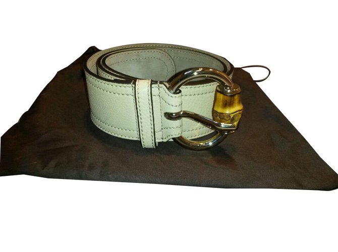 Gucci Belts Beige Leather  ref.51830