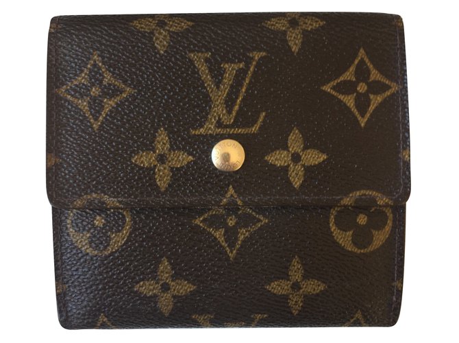 Louis Vuitton Purses, wallets, cases Dark brown Cloth  ref.51839
