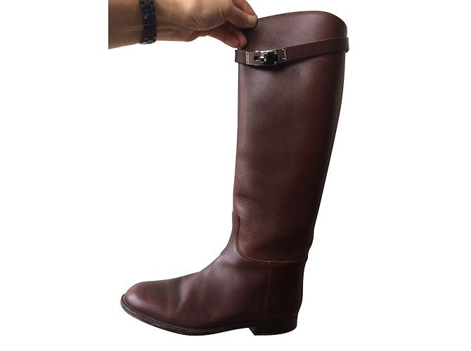 Kelly Hermès Boots Brown