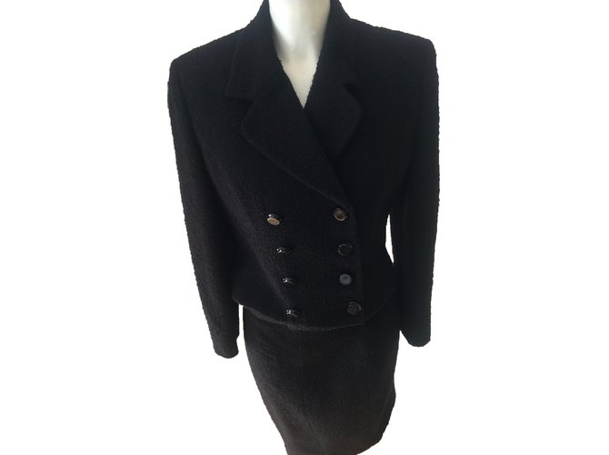 Dolce & Gabbana Skirt suit Black Wool  ref.51890