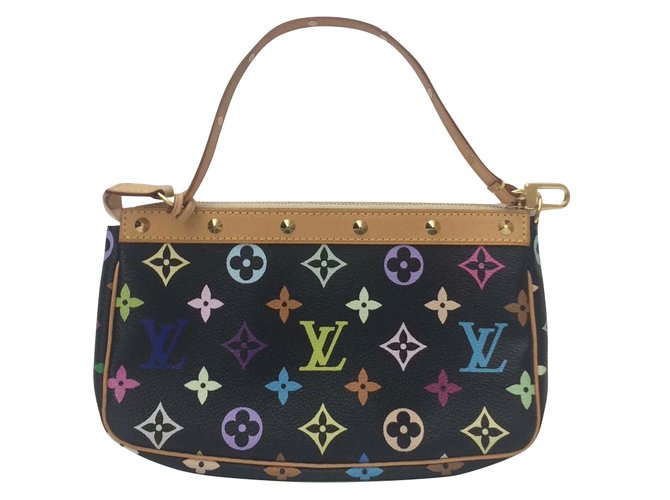 Louis Vuitton Takashi Murakami Clutch bag Multiple colors Leather