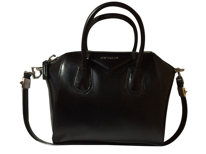 Givenchy antigona small Black Leather  ref.51977