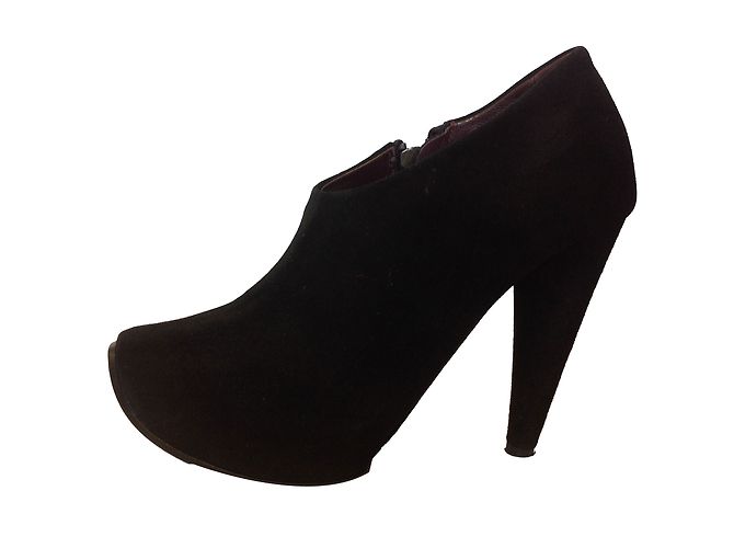Botas de camurça Acne pretas 39 Preto