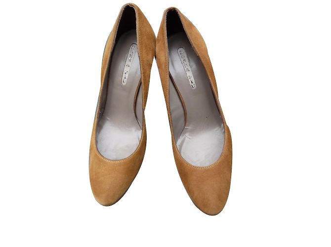 Autre Marque DONNA PIU Camel Suede Pumps 36 Caramel