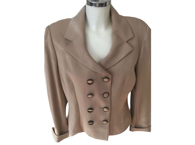 Chantal Thomass Wool Jacket Beige 44FR