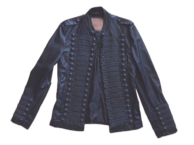 Zara Blazers Jackets Black  ref.52261