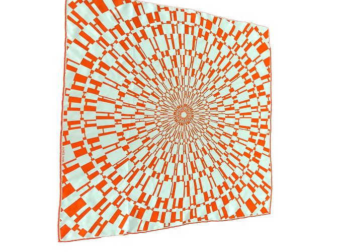 Hermès sciarpe Arancione Seta