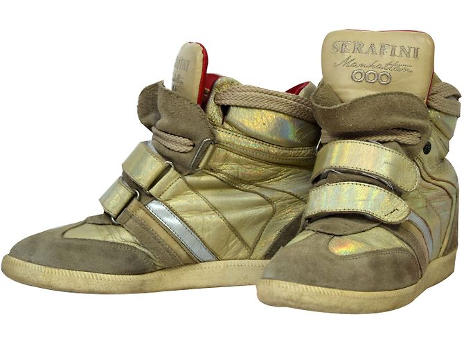 Serafini Manhattan Metal Sneaker Gold Leder Golden