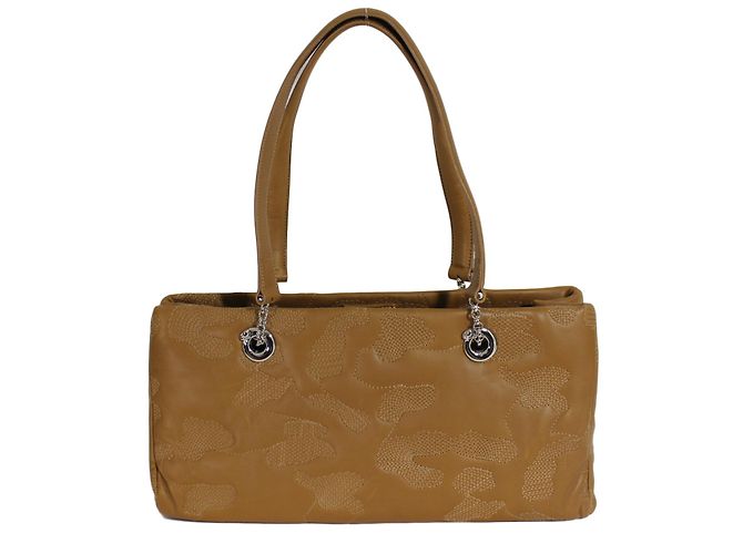 Bolsa de mão Cartier em pele bege