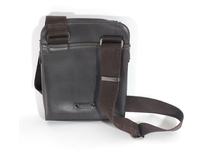Borsa a tracolla Kenzo in pelle marrone