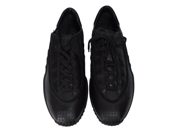 Christian Dior Sneakers en cuir noir  ref.52398