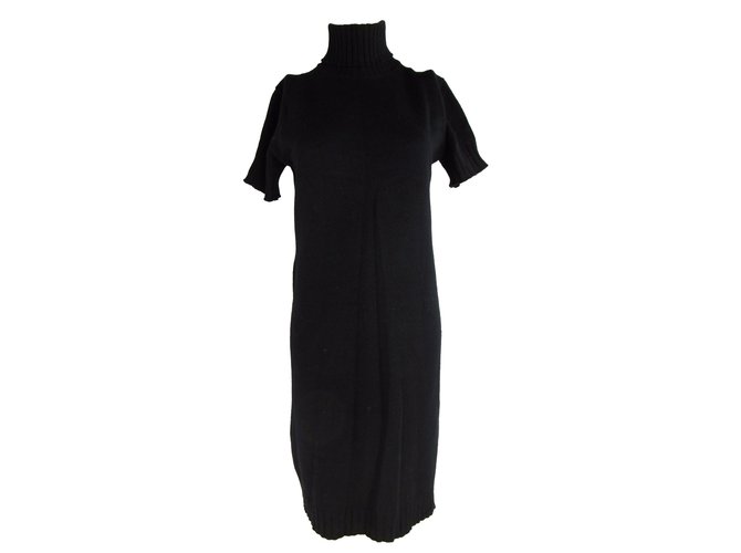Balenciaga Robes Laine Noir  ref.52429