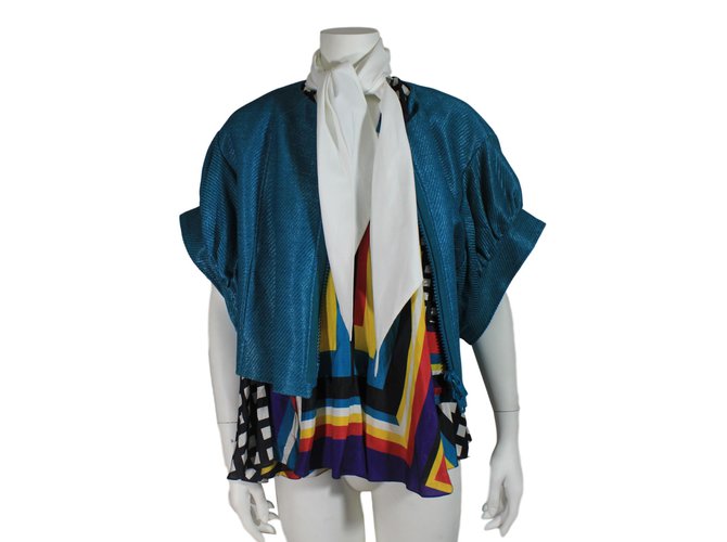 Autre Marque Jacket + blouse Blue  ref.52477