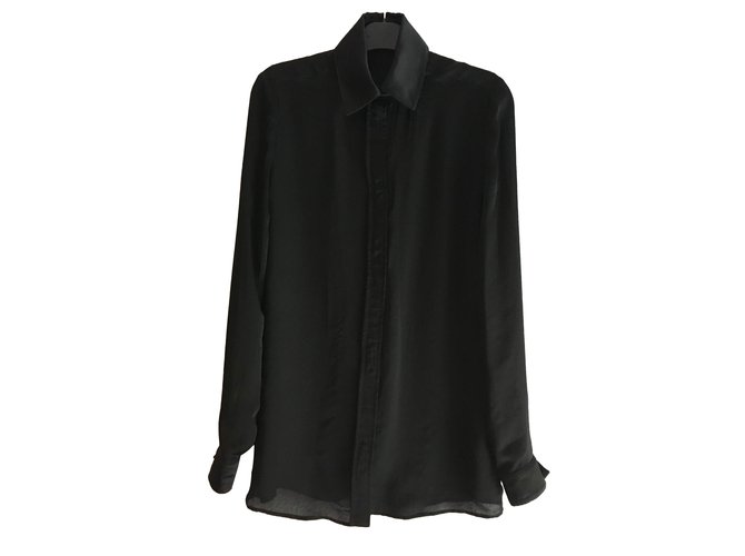Givenchy Tops Negro Poliéster  ref.52534