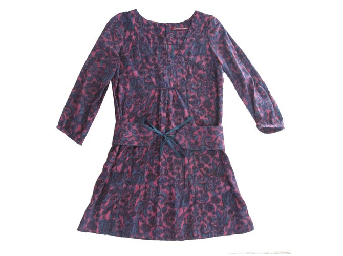 Comptoir Des Cotonniers Dresses Pink Purple Silk  ref.52538