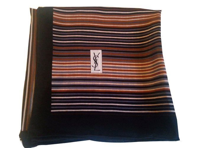 Yves Saint Laurent Silk scarves Multiple colors  ref.52606