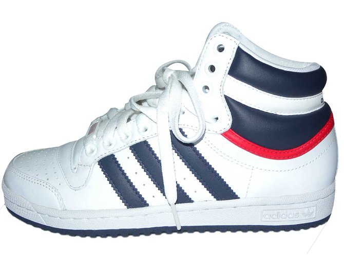 Adidas Top Ten 30 YearsSneakers White Leather  ref.52609