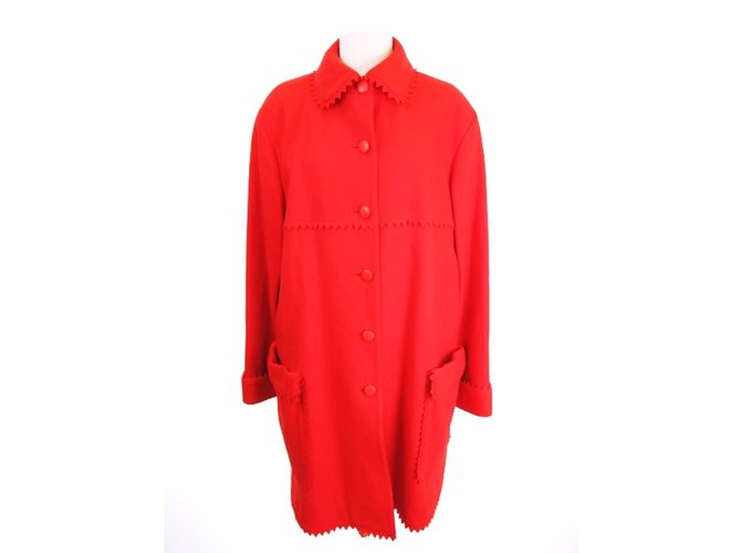 Junko Shimada Wool Coat Rosso Lana  ref.52632