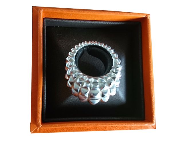 Hermès Anelli Argento Argento