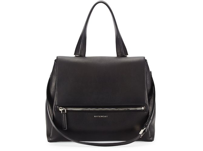Bolsa de mão Givenchy Pandora Pure em couro preto