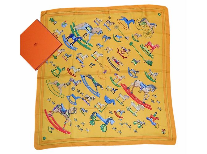 Hermès Raconte moi le cheval Giallo Seta