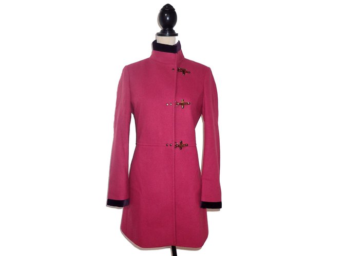 Fay Coats, Outerwear Pink Wool Polyamide  ref.52896